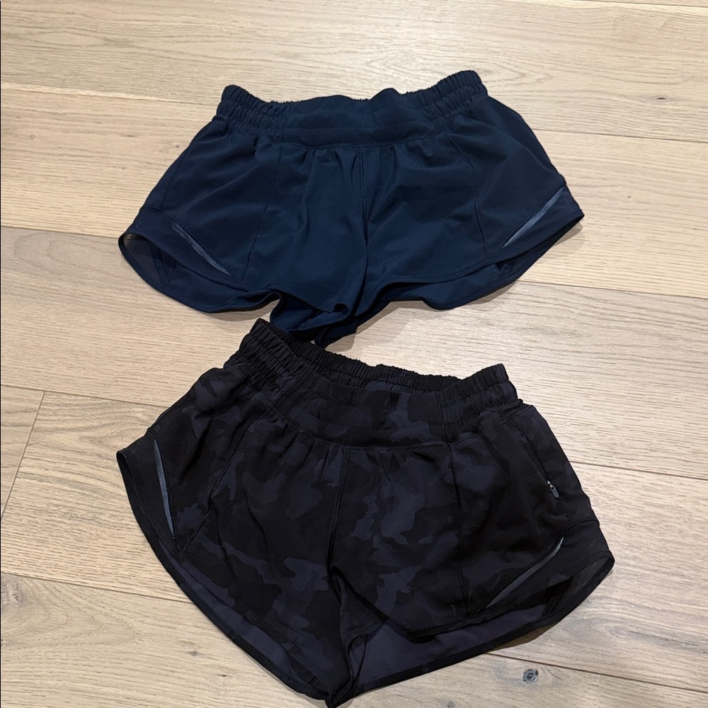 lululemon Navy and Black campo hottie hot Shorts